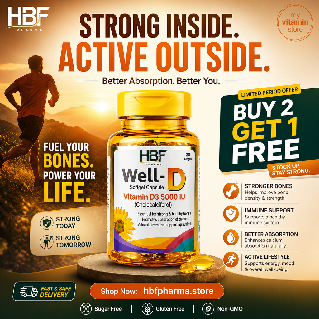 2 Well-D + 1 Free Well-D Offer HBF PHARMA