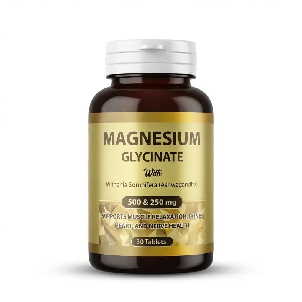 GLYMIG Magnesium Glycinate + Ashwagandha HBF PHARMA