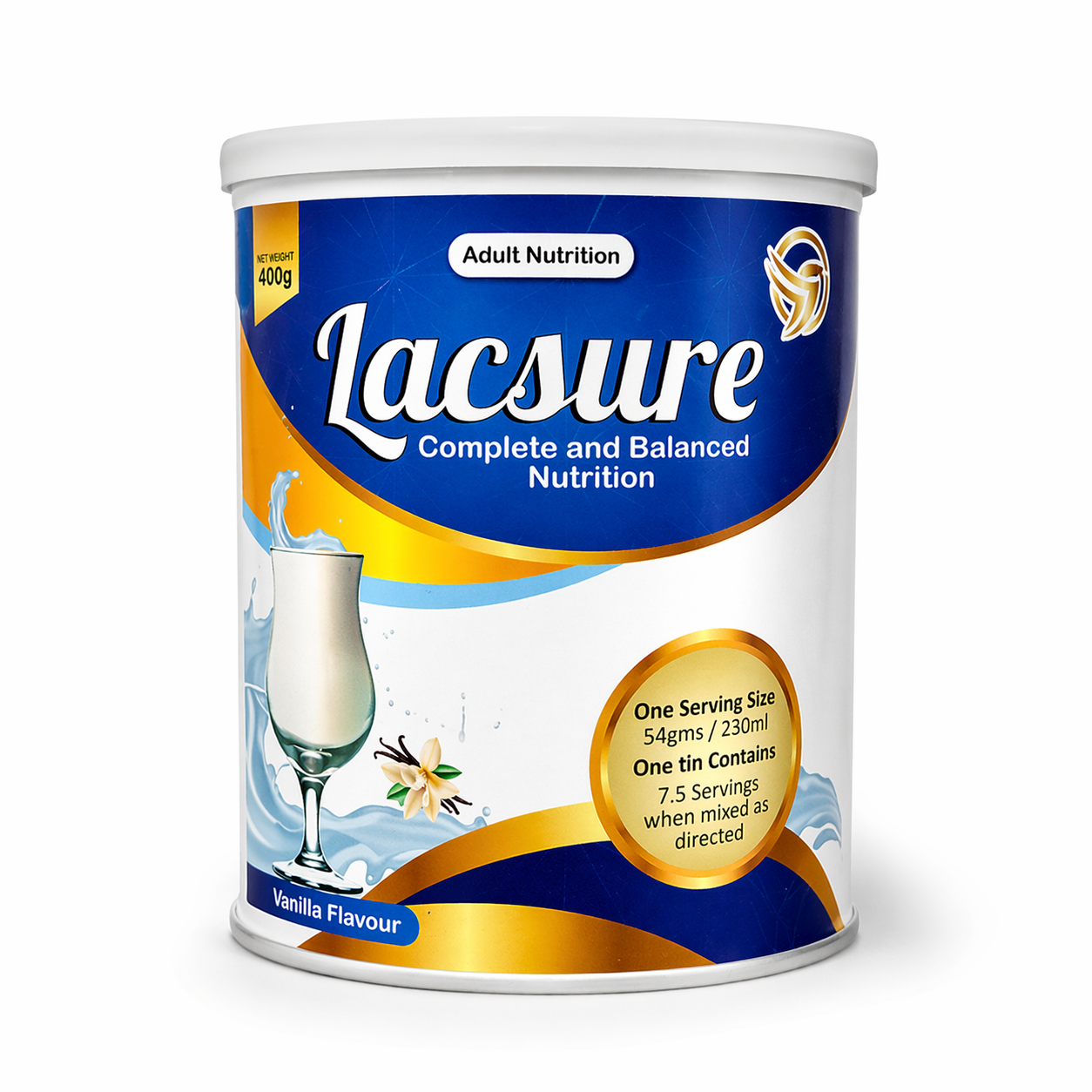 Lacsure Nutritional Milk Powder - Vanilla 400g HBF PHARMA