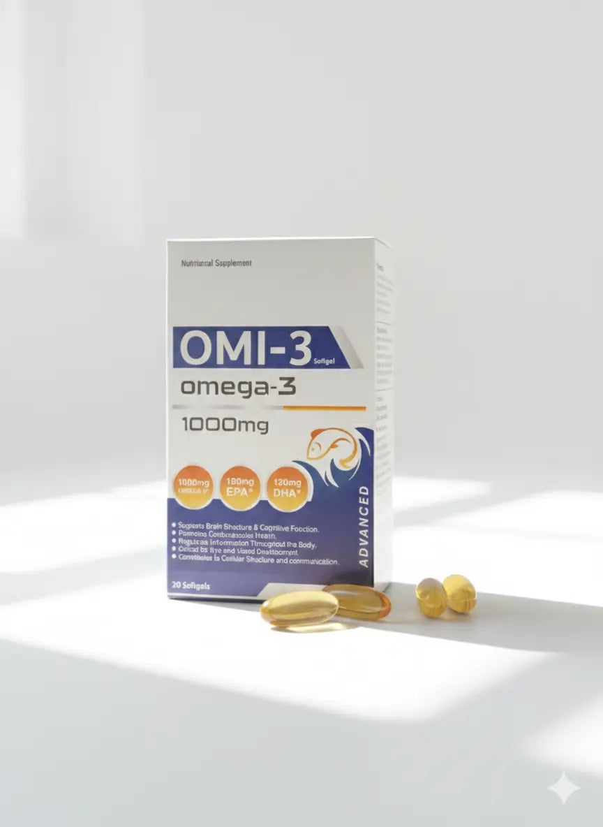 OMI-3 Omega-3 Softgels 1000mg HBF PHARMA