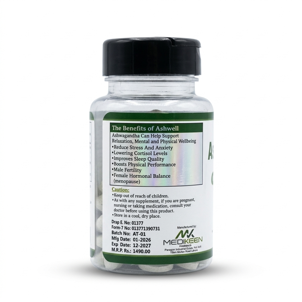ASHVIL Ashwagandha + Black paper HBF PHARMA